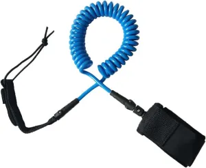 1pc Surfboard Leash 12ft 7mm Coiled Leash SUP Stand Up Paddle Board Leg Rope Surfing Accessories(12ft 7mm Blue)