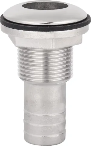 316 Stainless Steel Boat Thru-Hull Fitting Drain for 3/4" I.D. hose