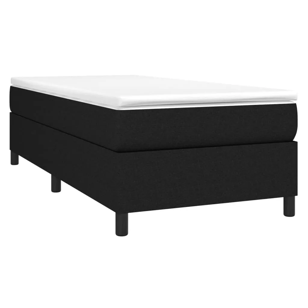 Bed Frame without Mattress Black Single Fabric (UK/IE/FI/NO only)