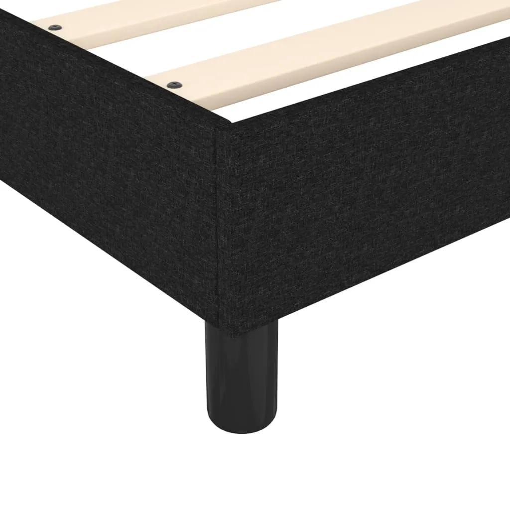 Bed Frame without Mattress Black Single Fabric (UK/IE/FI/NO only)