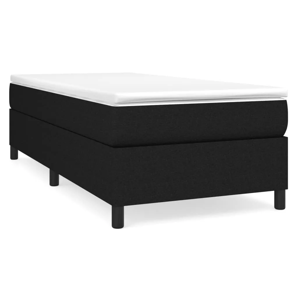 Bed Frame without Mattress Black Single Fabric (UK/IE/FI/NO only)