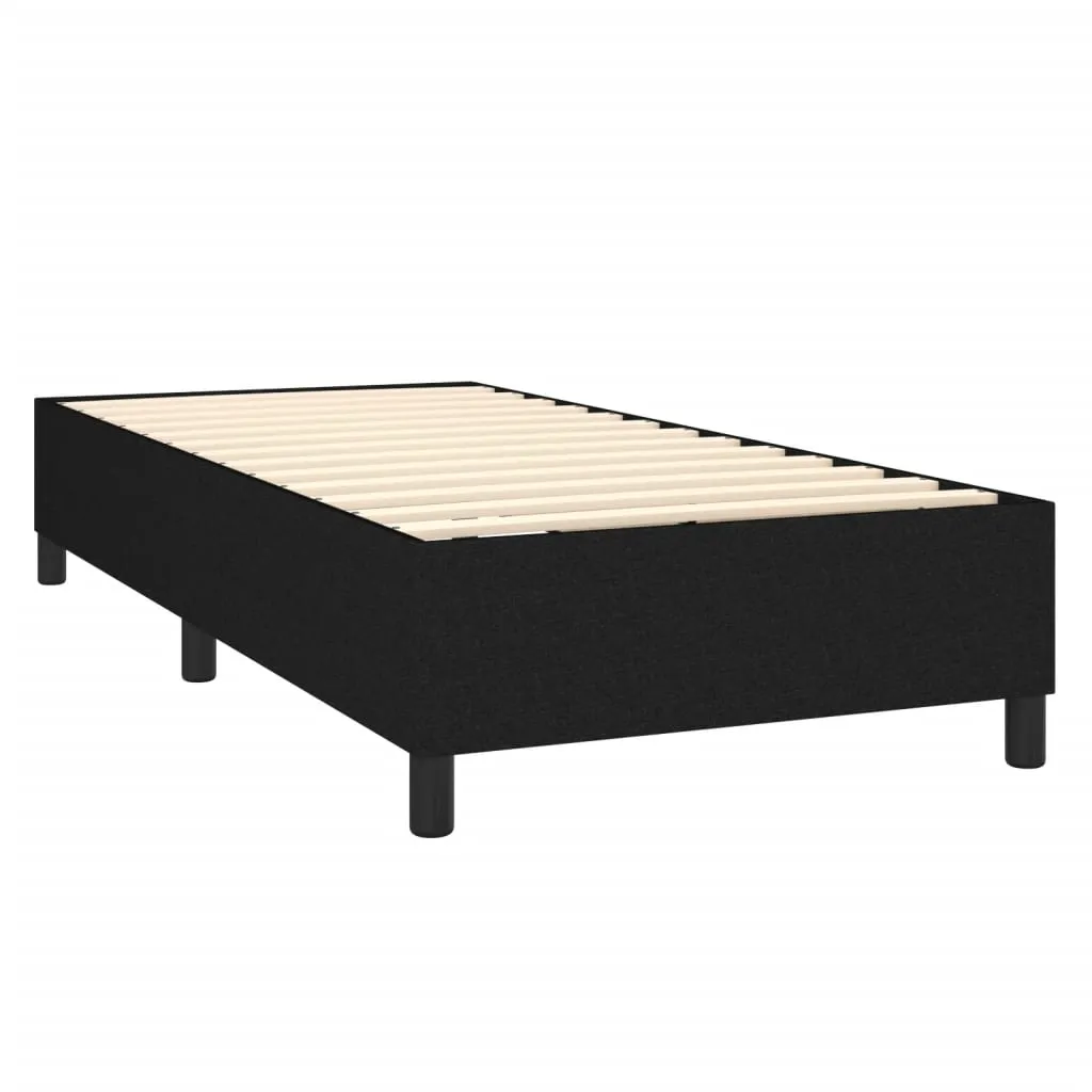 Bed Frame without Mattress Black Single Fabric (UK/IE/FI/NO only)
