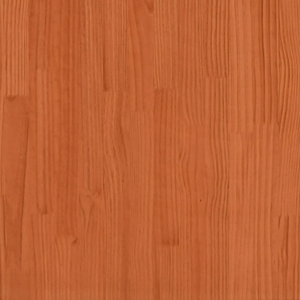 Bed with Mattress Wax Brown 90x190 cm Single Solid Wood Pine
