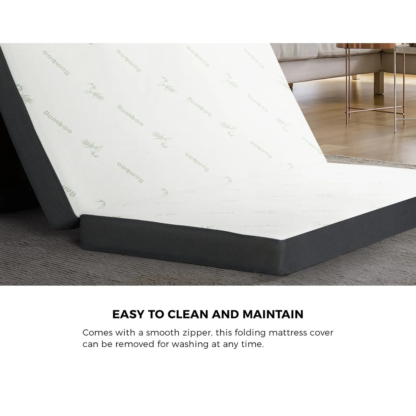 Bedra Folding Foam Mattress Sofa Bed Trifold Sleeping Mat Camping Cushion Double