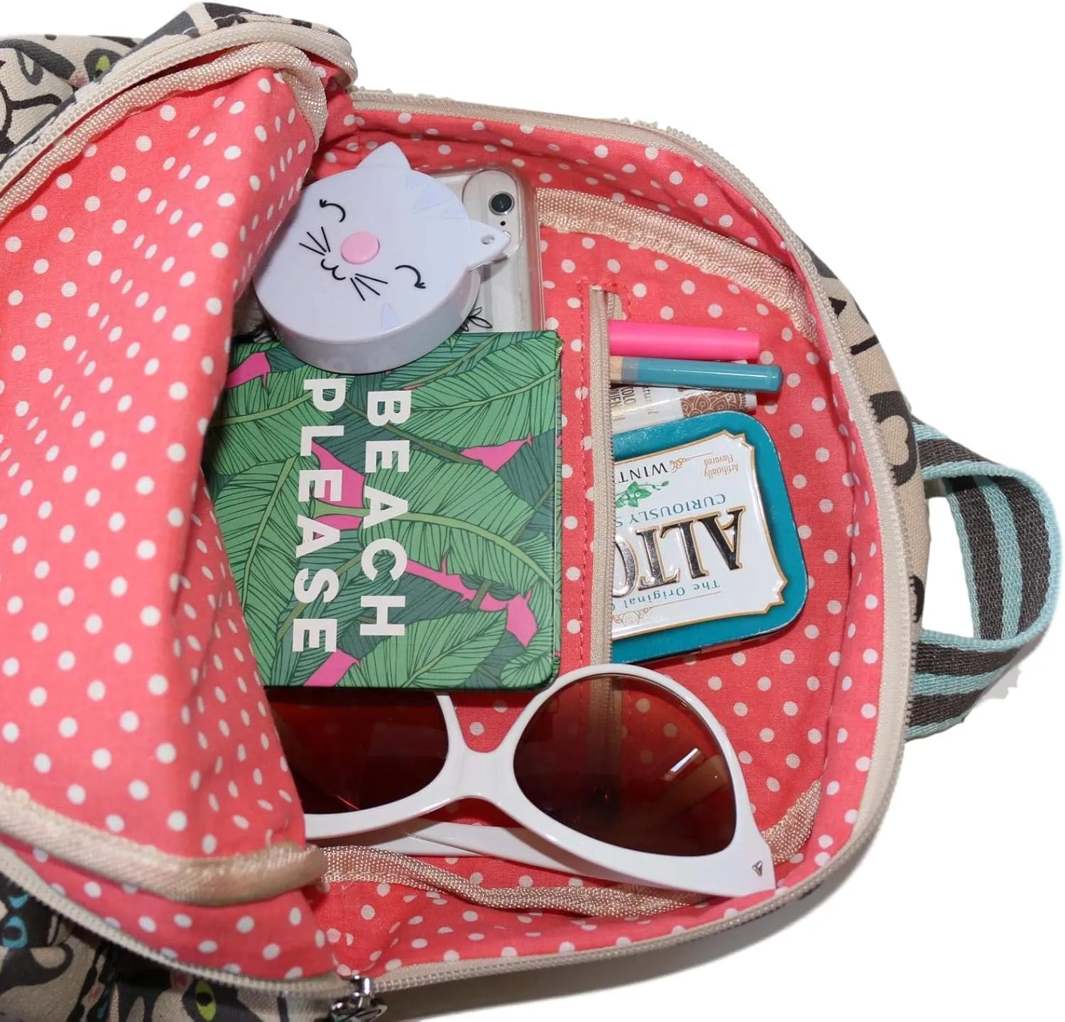 bungalow 360 Adult Mini Backpack (Cat, Small)