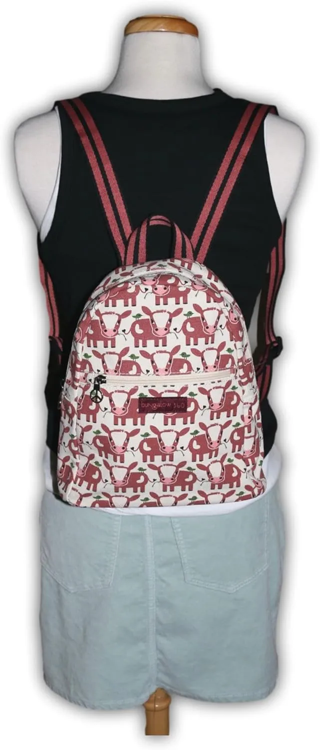 bungalow 360 Adult Mini Backpack (Cow, Small)