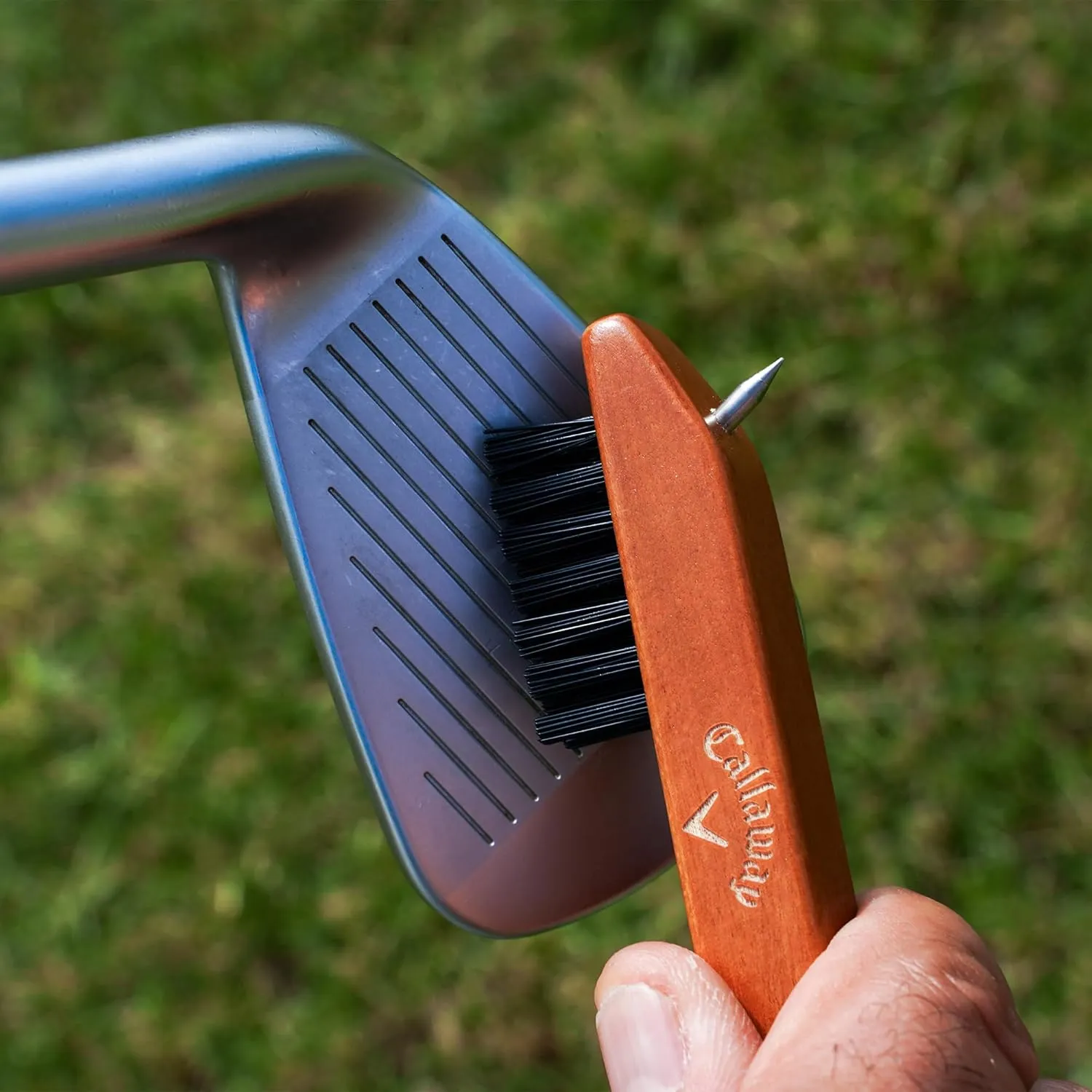 Callaway Heritage Wood Golf Club Brush with Groove Cleaner