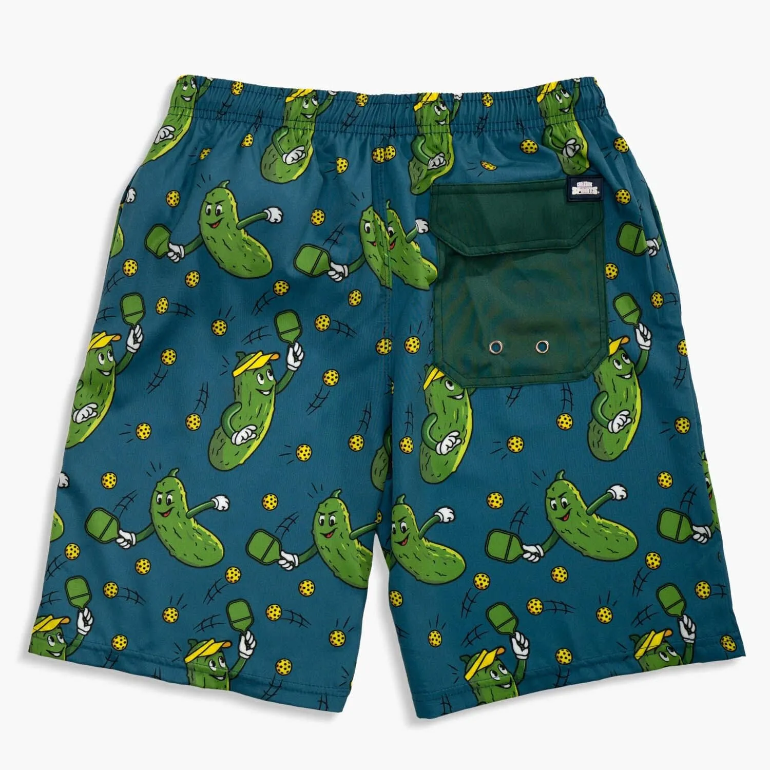 ChalkTalkSPORTS Pickleball Swim Trunks | Swim Board Shorts | Youth and Adult Sizes