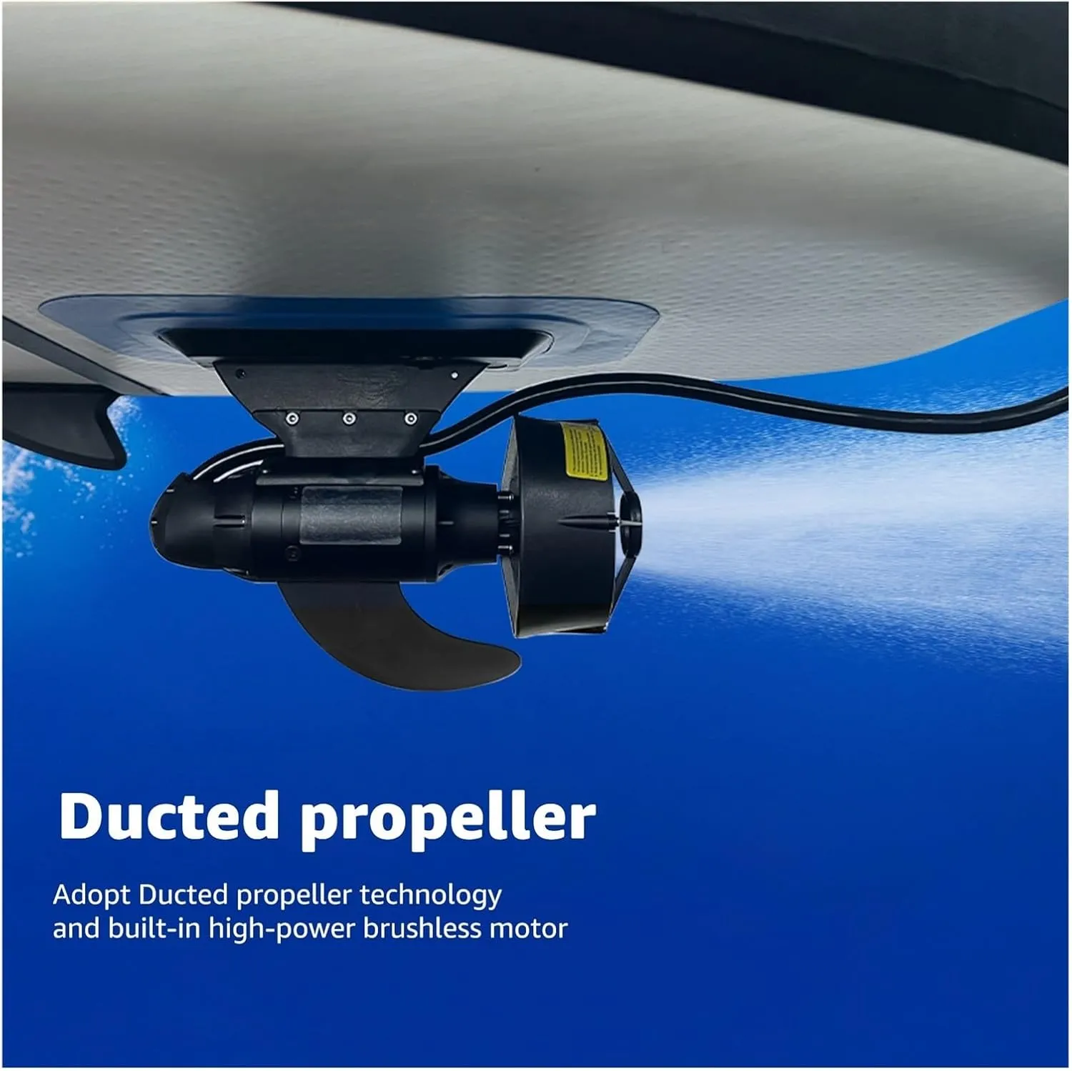 Electric Fin with DC24V 12V Battery Stand Up Paddle Board Push Motor Brushless Underwater Thruster for SUP Surf Kayak for Inflatable,Paddle Boards,Fishing Boats