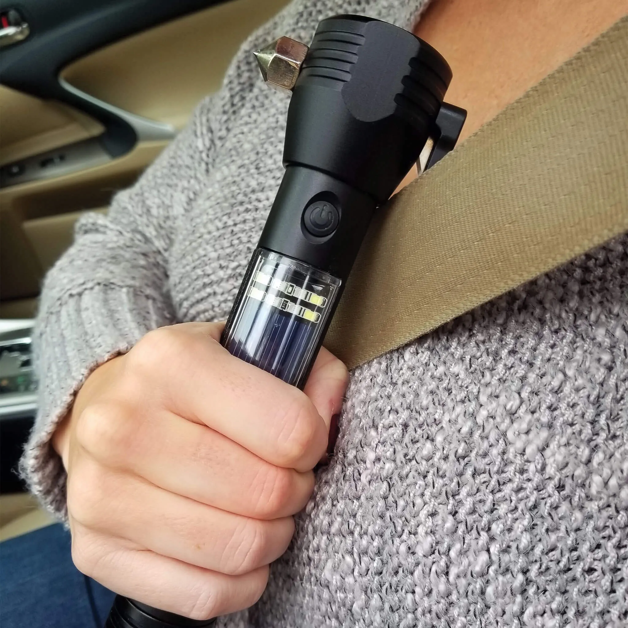 HaloXT Tactical 9-in-1 Solar Flashlight