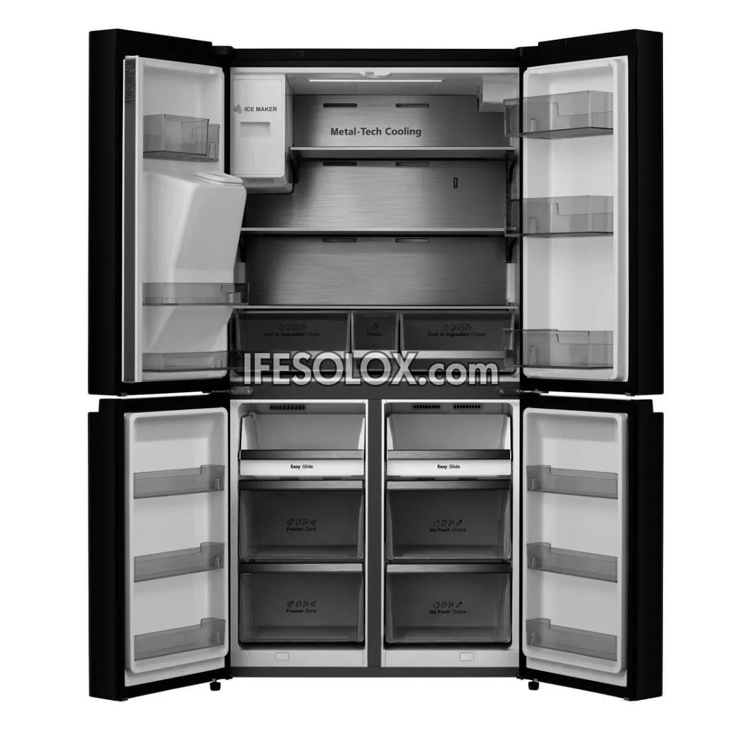 Hisense REF 68WCB 522L Side by Side Inverter Refrigerator with LED display, Ice Maker   1 Year Warranty - Brand New