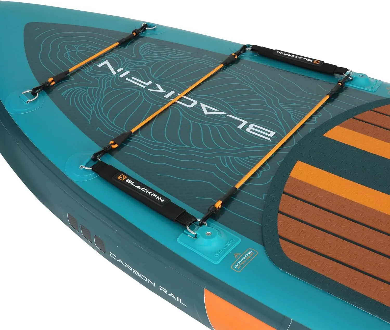 iROCKER Blackfin Model X 6.0 Inflatable Stand Up Paddle Board Premium SUP and Accessories Made for All Skill Levels, Enhanced Stability