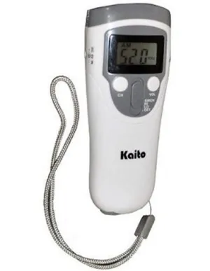 Kaito KA310 Wind-up 5-LED Emergency Flashlight / Digital AM/FM radio