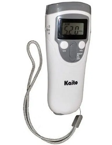 Kaito KA310 Wind-up 5-LED Emergency Flashlight / Digital AM/FM radio