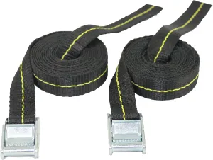 Lashing Straps - Kayak Straps - Stand Up Paddle Board - Surfboard - Tie Down Straps -Roof Rack - 2 Pack - Made in USA