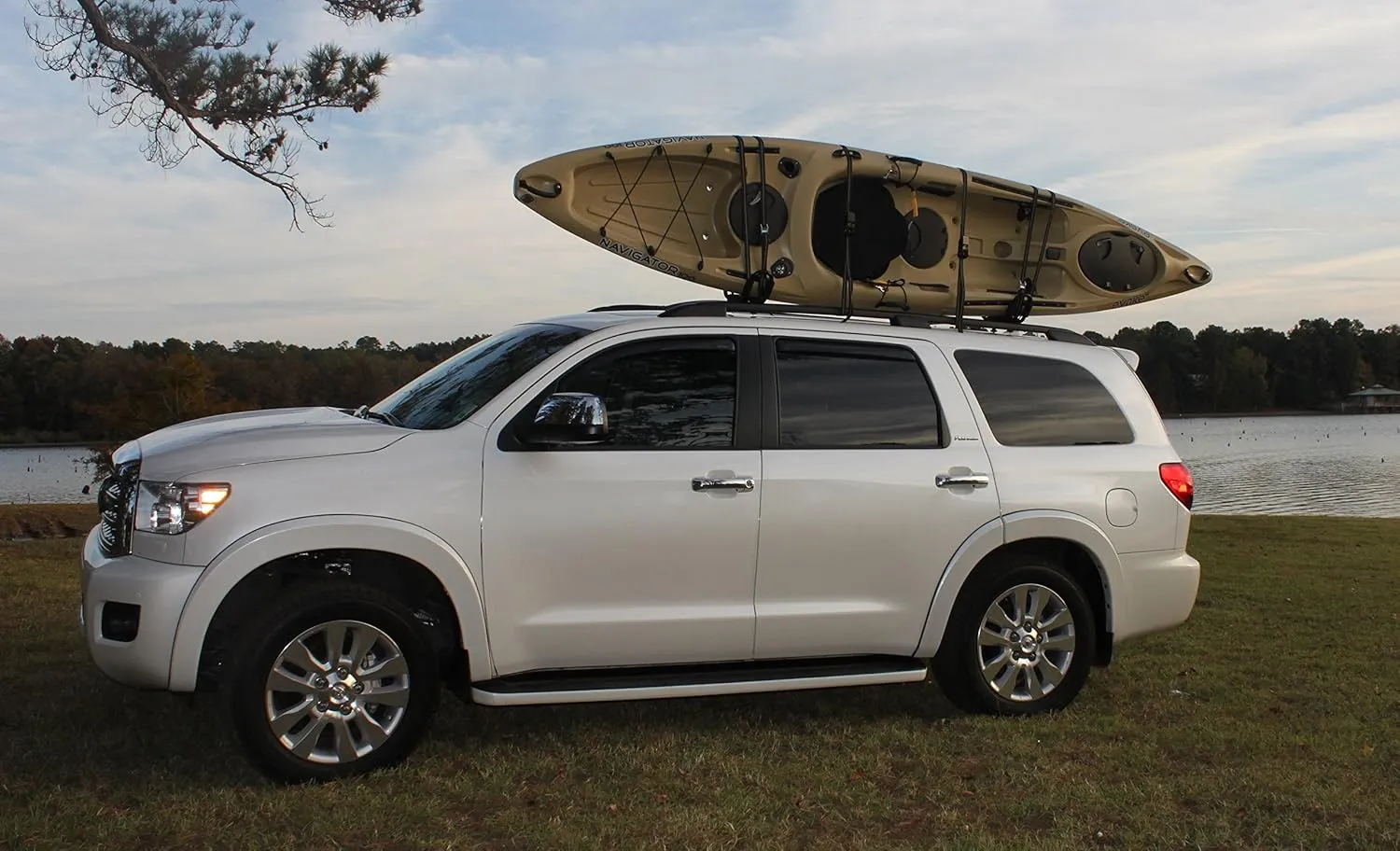 Lashing Straps - Kayak Straps - Stand Up Paddle Board - Surfboard - Tie Down Straps -Roof Rack - 2 Pack - Made in USA