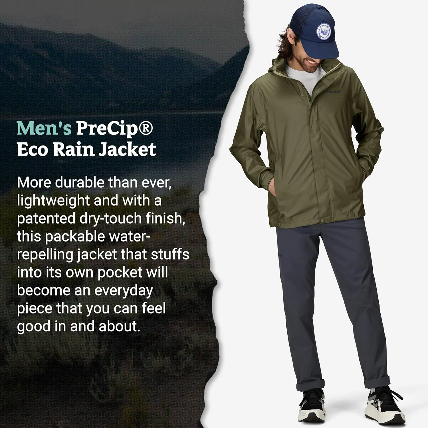 MARMOT Men's Precip Eco Lightweight & Waterproof Rain Jacket