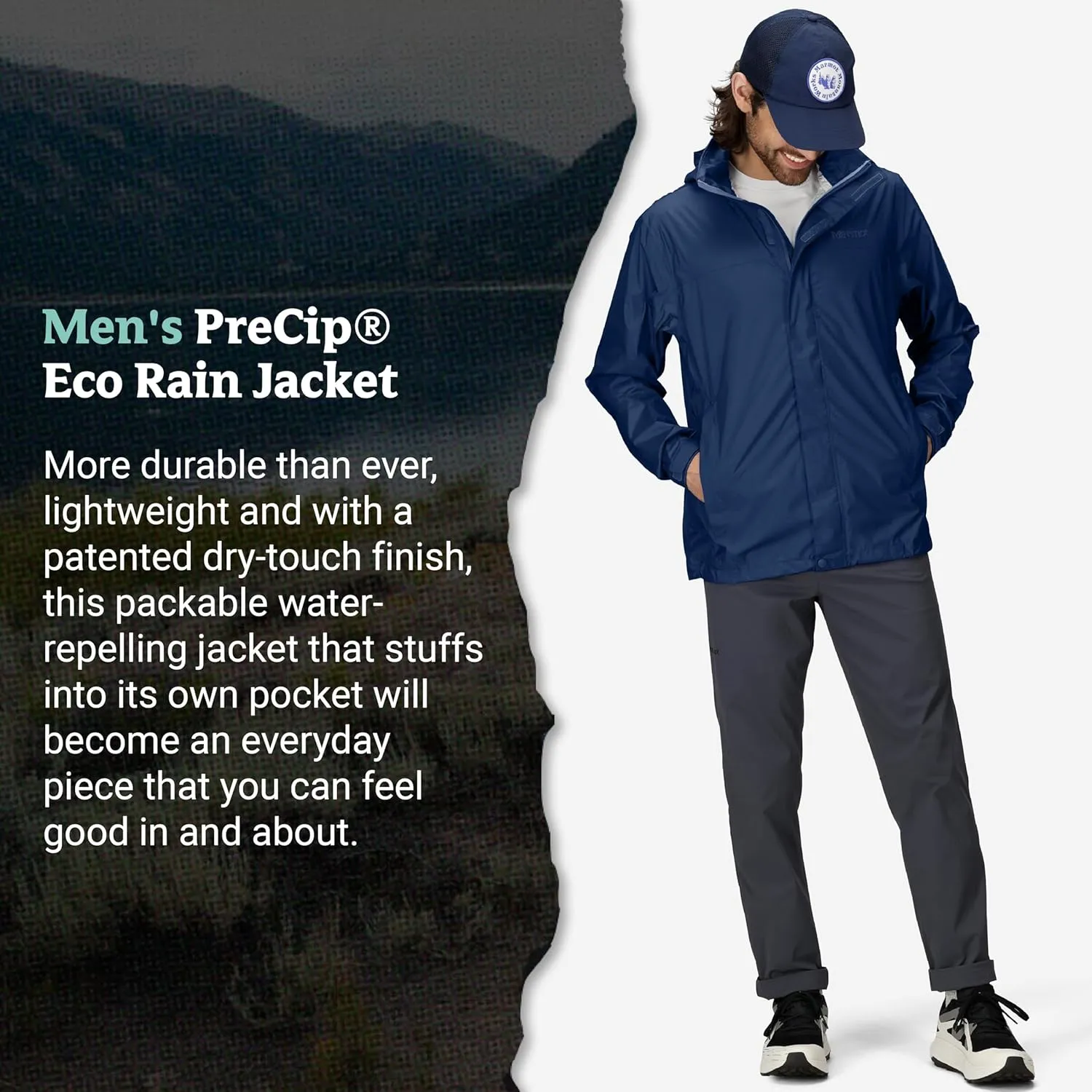 MARMOT Men's Precip Eco Lightweight & Waterproof Rain Jacket