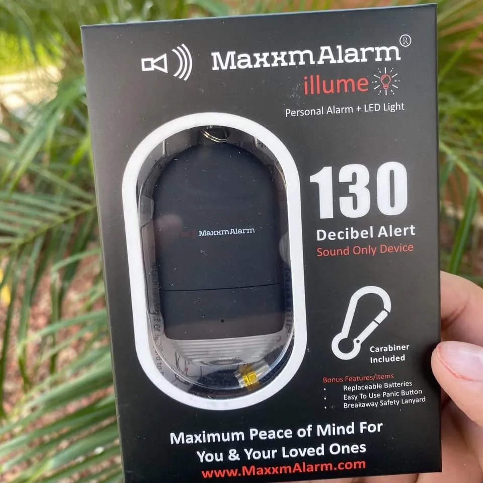 MaxxmAlarm illume Personal Alarm   LED Light