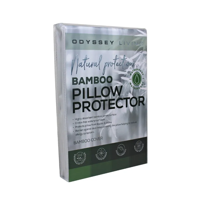 Odyssey Living Bamboo Waterproof Pillow Protector