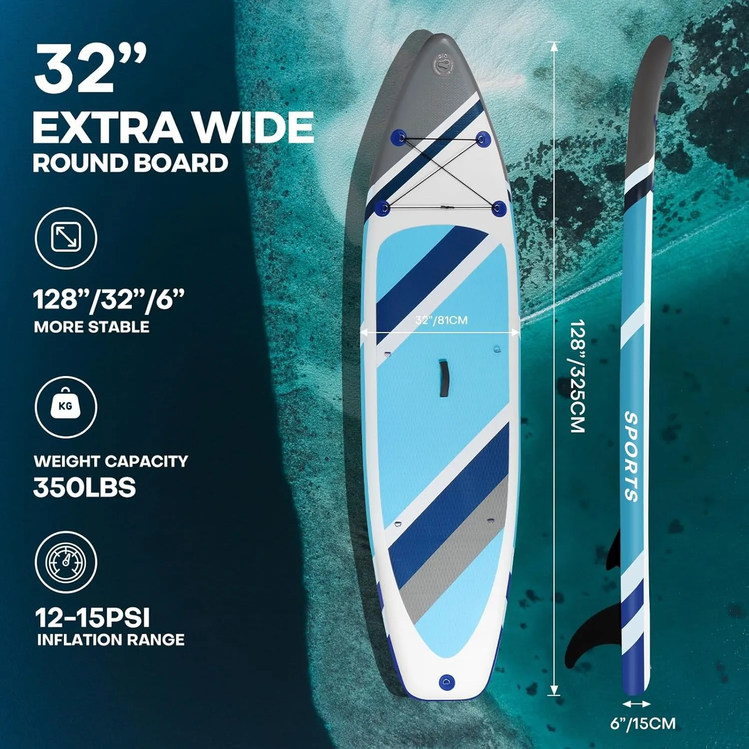 Panana Inflatable Stand Up Paddle Board, 10' SUP Paddleboard Kayak, Blow Up Paddle Boards for Adults Youth with Accessories Kit Anti-Slip EVA Deck