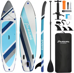 Panana Inflatable Stand Up Paddle Board, 10' SUP Paddleboard Kayak, Blow Up Paddle Boards for Adults Youth with Accessories Kit Anti-Slip EVA Deck