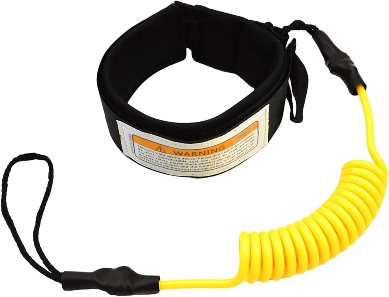 Surfboard Foot Rope SUP Board Traction Belt Stand Paddle Board TPU Traction with Surfboard Waters Fittings(Black)