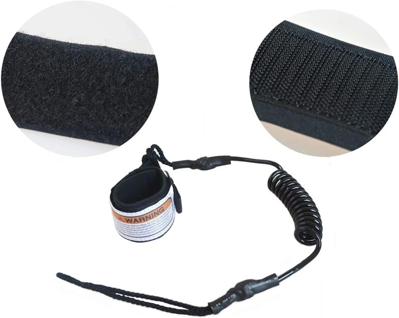 Surfboard Foot Rope SUP Board Traction Belt Stand Paddle Board TPU Traction with Surfboard Waters Fittings(Black)