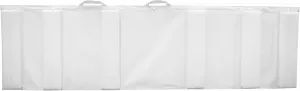 Taylor Made White Boat Fender, Stainless Steel, High-density closed cell polyethylene foam, vinyl/polyester tri-laminate blend covering