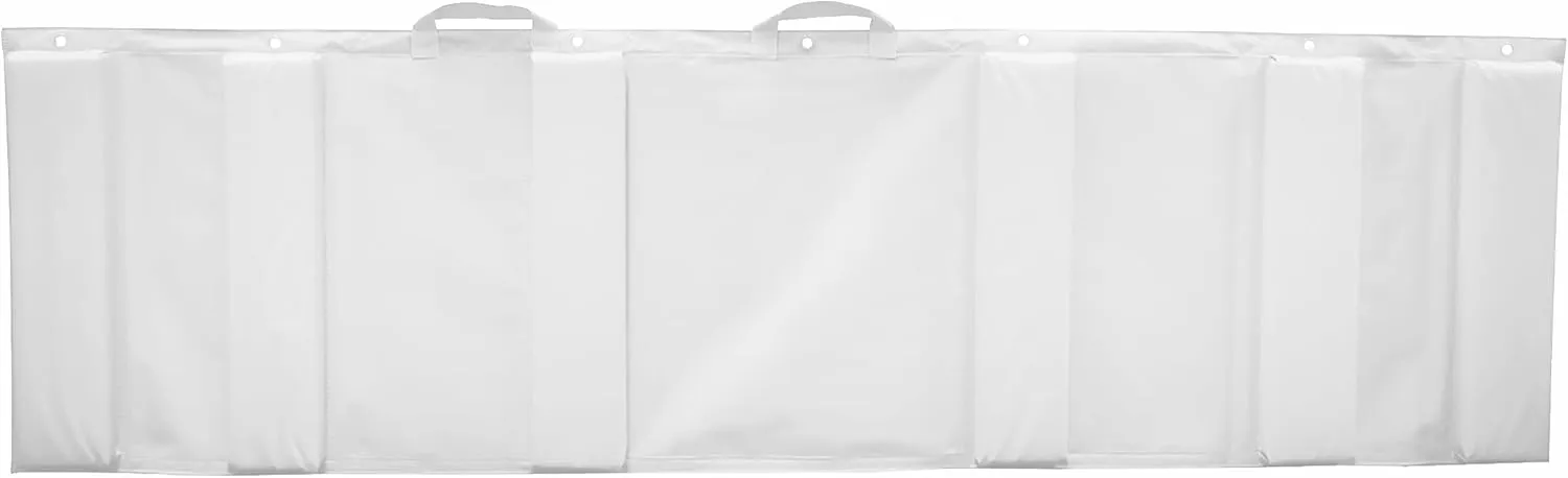 Taylor Made White Boat Fender, Stainless Steel, High-density closed cell polyethylene foam, vinyl/polyester tri-laminate blend covering
