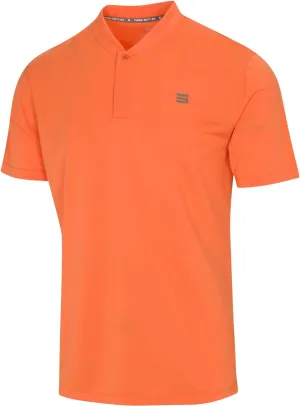 Three Sixty Six Men's Short Sleeve Collarless Golf Polo - Lightweight, Moisture-Wicking, Quick Dry, Stretch Fabric