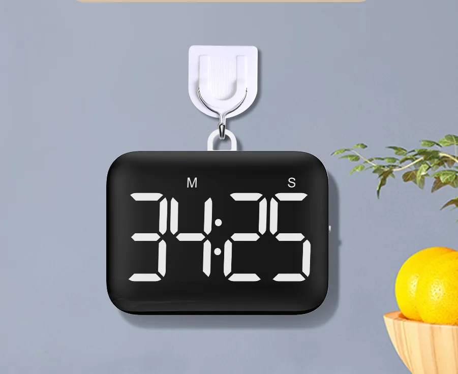 Timer Large Screen Digital Time Manager Kitchen Baking Countdown Mute Timer