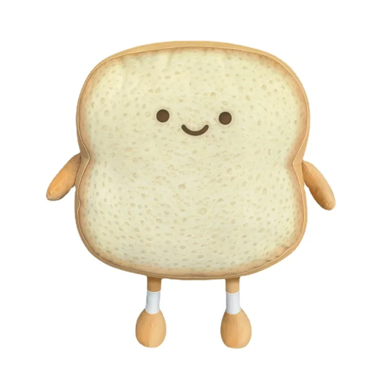 Toast Bread Couch Pillow Doll Expression Bag Children's Plush Toys