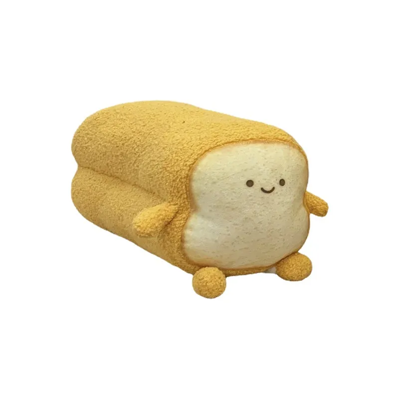 Toast Bread Couch Pillow Doll Expression Bag Children's Plush Toys