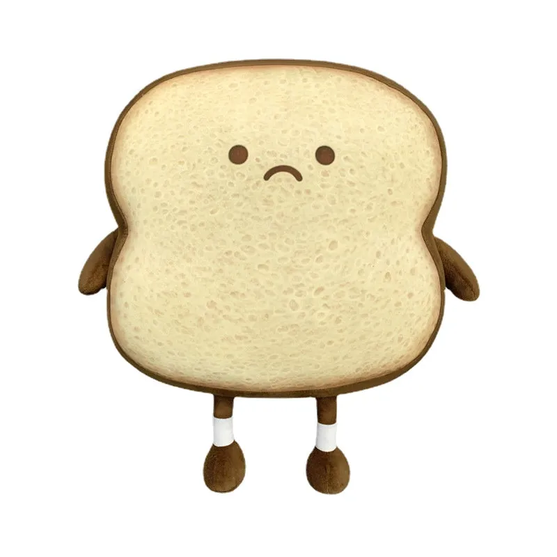 Toast Bread Couch Pillow Doll Expression Bag Children's Plush Toys