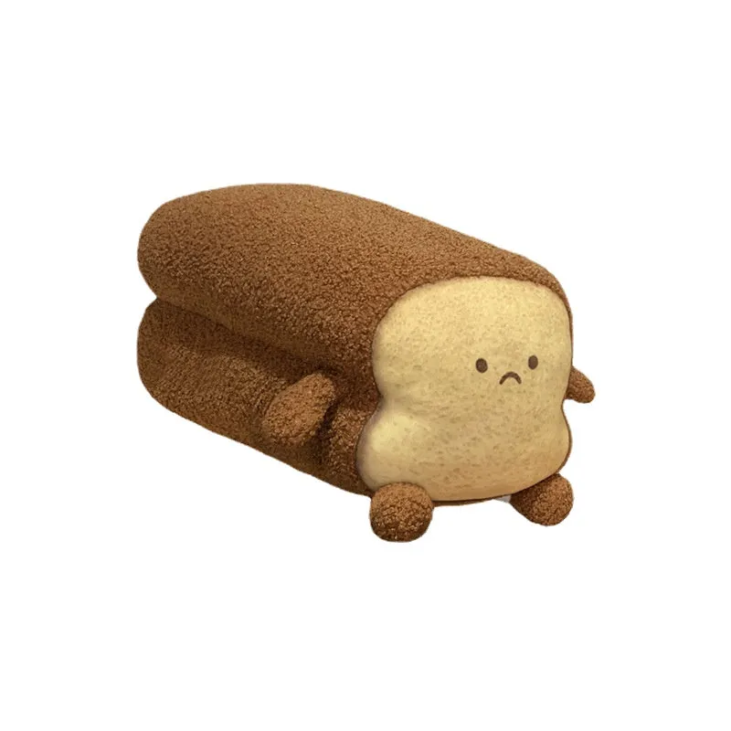 Toast Bread Couch Pillow Doll Expression Bag Children's Plush Toys