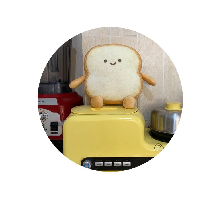 Toast Bread Couch Pillow Doll Expression Bag Children's Plush Toys