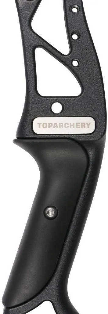 TOPARCHERY Archery 56" Takedown Hunting Recurve Bow Metal Riser Right Hand Black Longbow