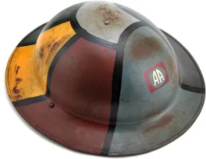 US WW1 M1917 Brodie Helmet Doughboy Helmet 82nd Airborne Hand Aged